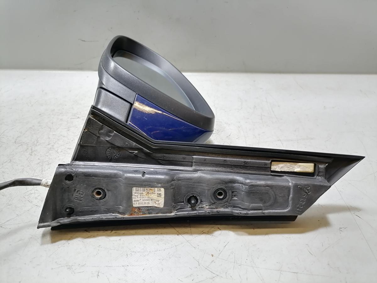 Opel Astra J original Au&szlig;enspiegel links elektrisch verstellbar beheizt Z20Z Royalblau Bj.2012